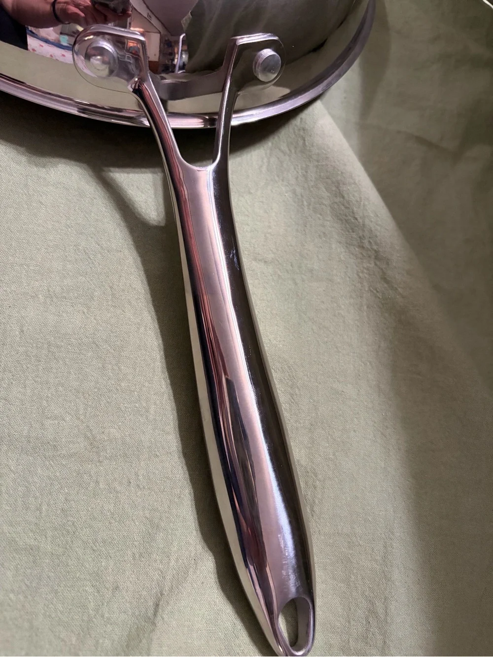 NWOT Stainless Steel Frying Pan - Silver